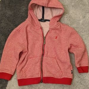 Nautica Red Striped Hoodie